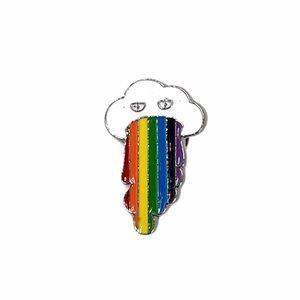 Cloud Rainbow Brooch, Rainbow